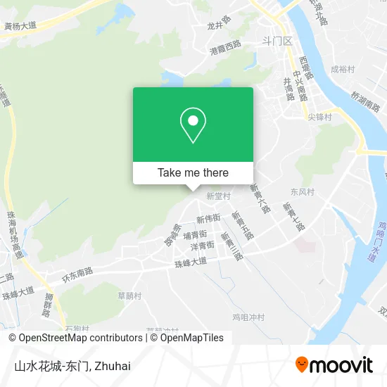 山水花城-东门 map