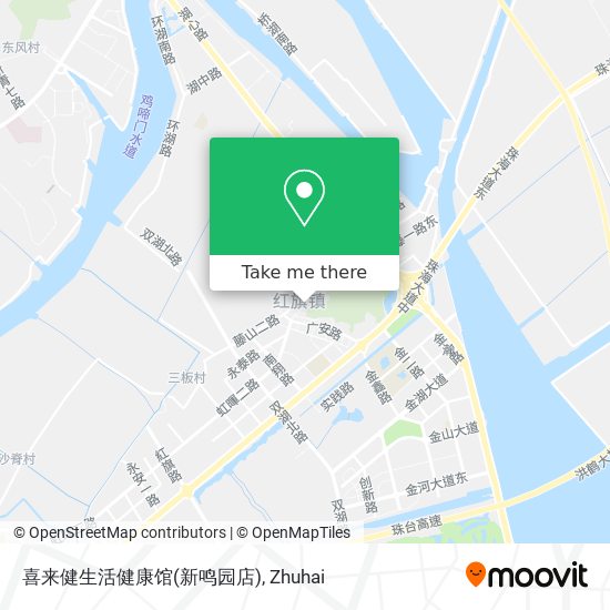 喜来健生活健康馆(新鸣园店) map