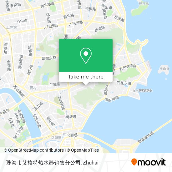 珠海市艾格特热水器销售分公司 map