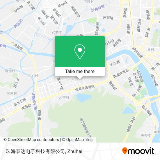 珠海泰达电子科技有限公司 map