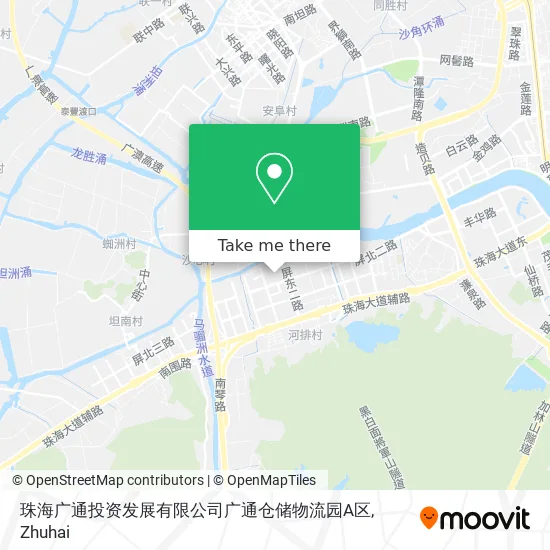 珠海广通投资发展有限公司广通仓储物流园A区 map