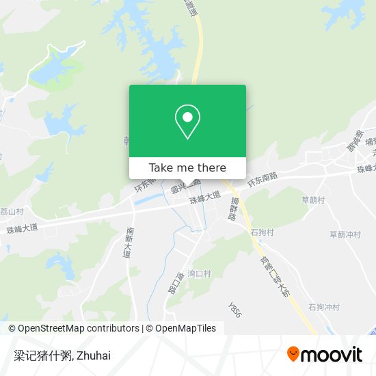 梁记猪什粥 map
