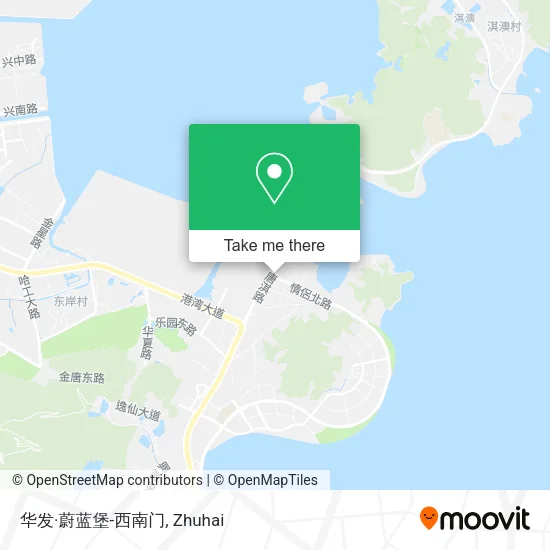 华发·蔚蓝堡-西南门 map