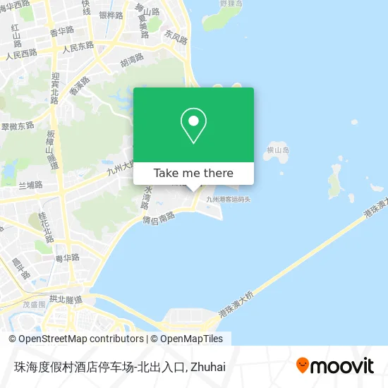 珠海度假村酒店停车场-北出入口 map