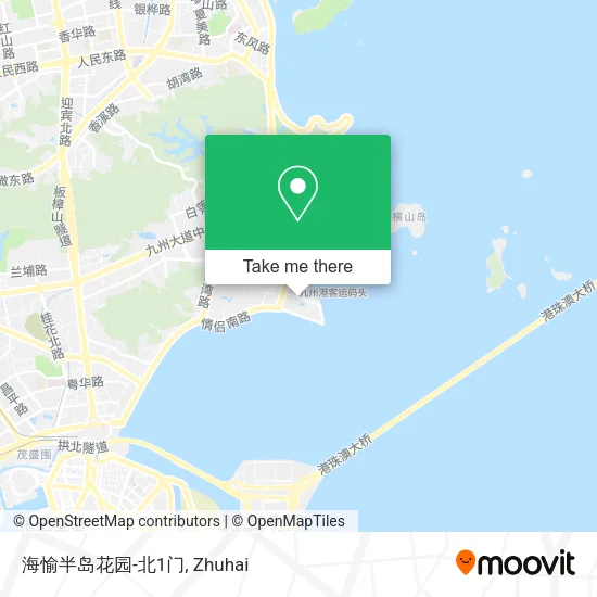海愉半岛花园-北1门 map