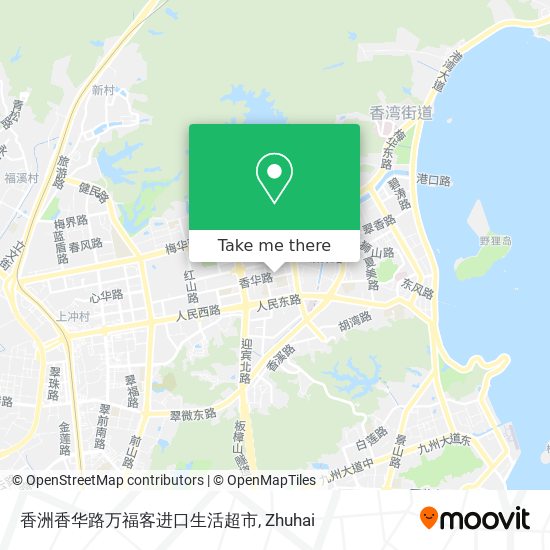香洲香华路万福客进口生活超市 map
