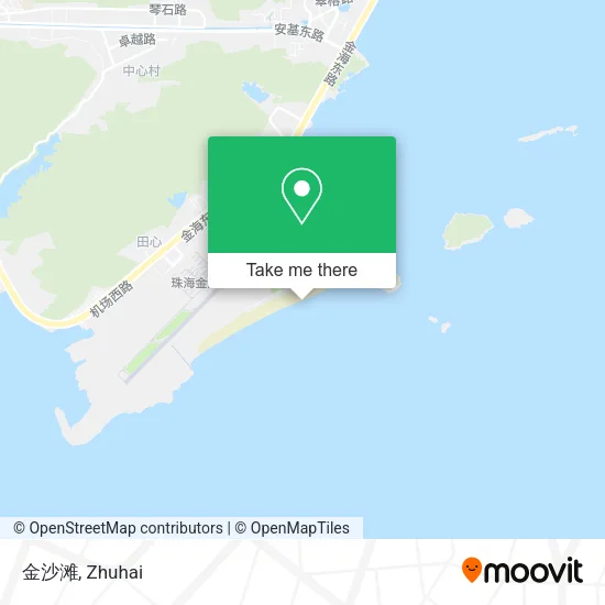 金沙滩 map