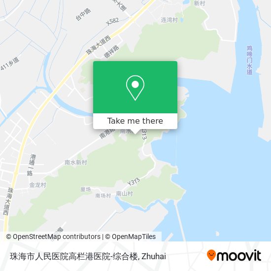 珠海市人民医院高栏港医院-综合楼 map