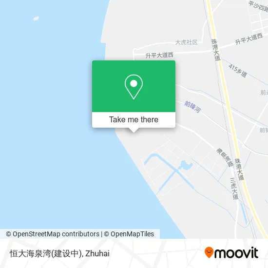 恒大海泉湾(建设中) map