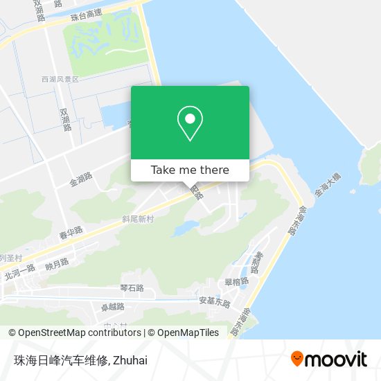 珠海日峰汽车维修 map
