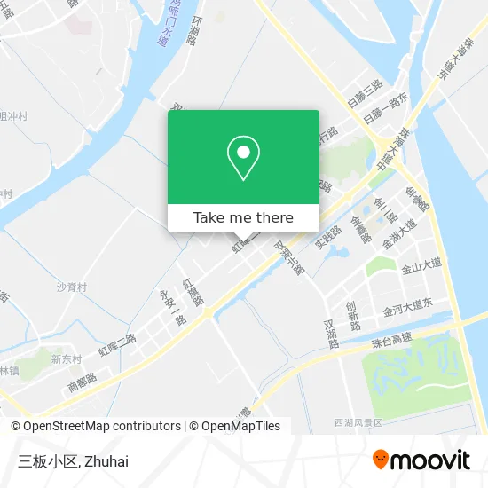 三板小区 map