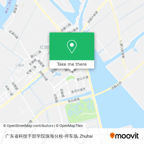 广东省科技干部学院珠海分校-停车场 map