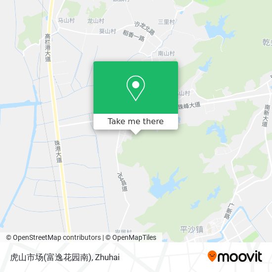 虎山市场(富逸花园南) map