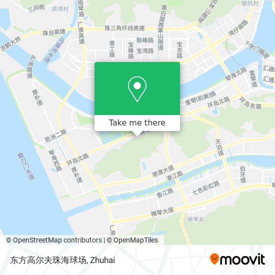 东方高尔夫珠海球场 map