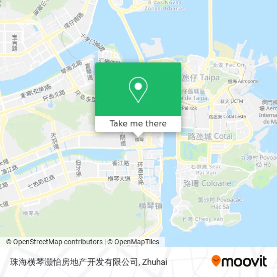 珠海横琴灏怡房地产开发有限公司 map