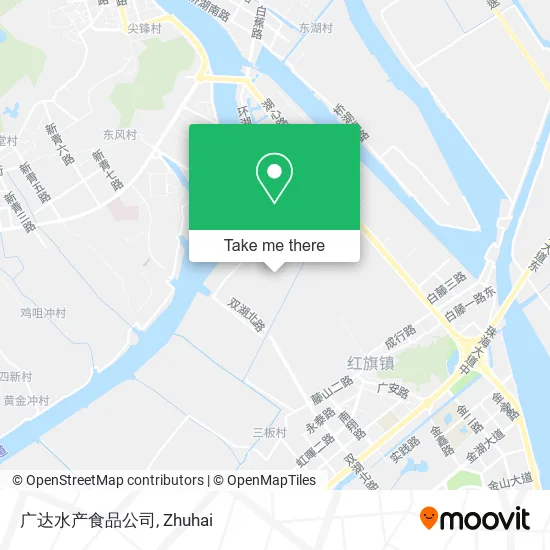广达水产食品公司 map