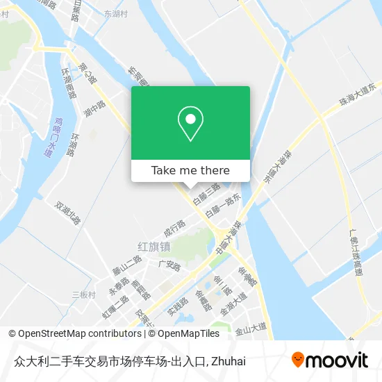 众大利二手车交易市场停车场-出入口 map