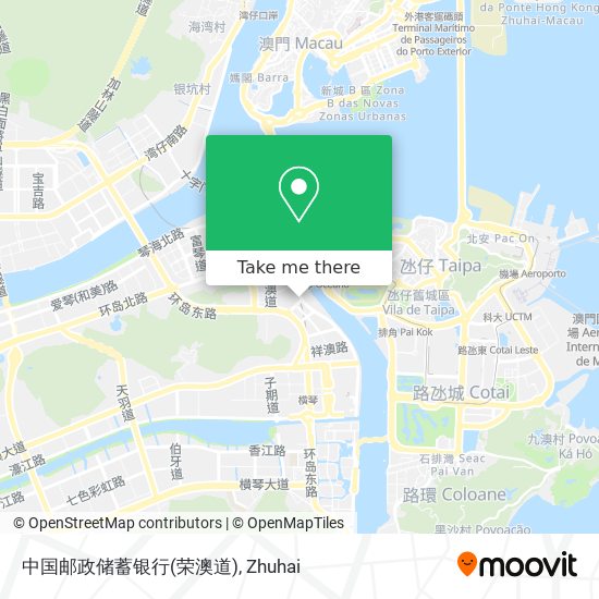 中国邮政储蓄银行(荣澳道) map