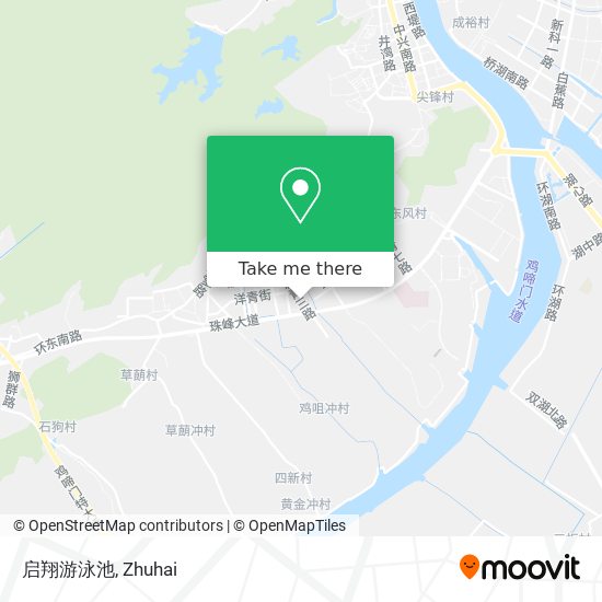启翔游泳池 map