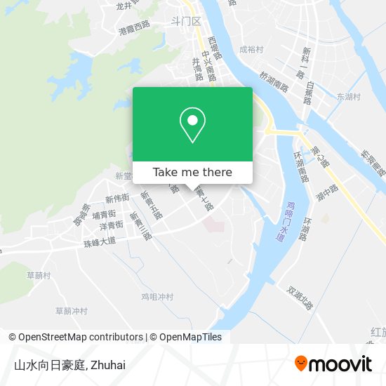 山水向日豪庭 map