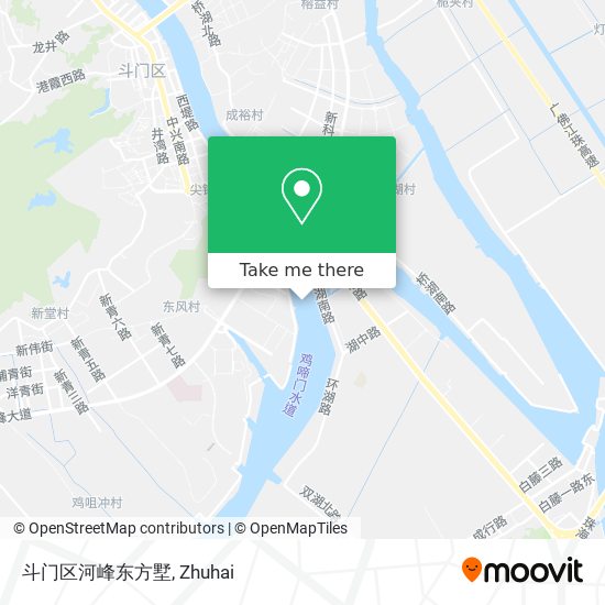 斗门区河峰东方墅 map