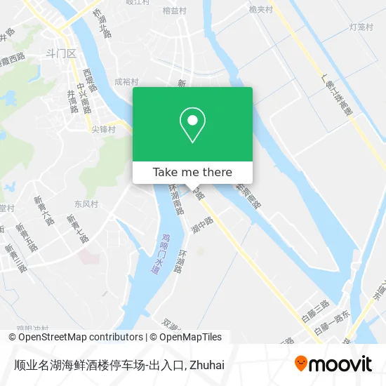 顺业名湖海鲜酒楼停车场-出入口 map