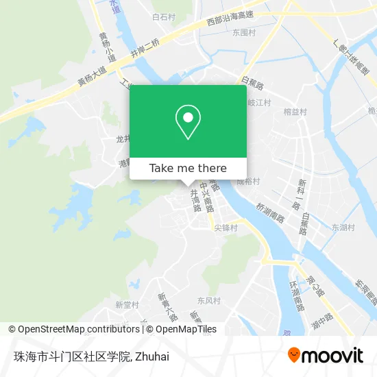 珠海市斗门区社区学院 map