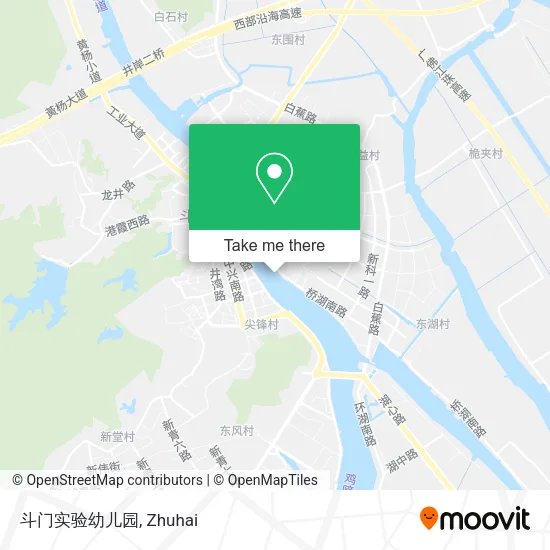斗门实验幼儿园 map