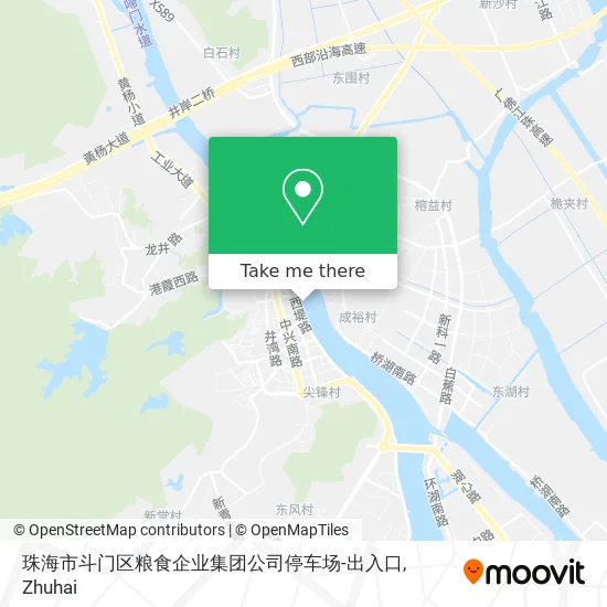 珠海市斗门区粮食企业集团公司停车场-出入口 map