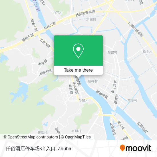 仟佰酒店停车场-出入口 map