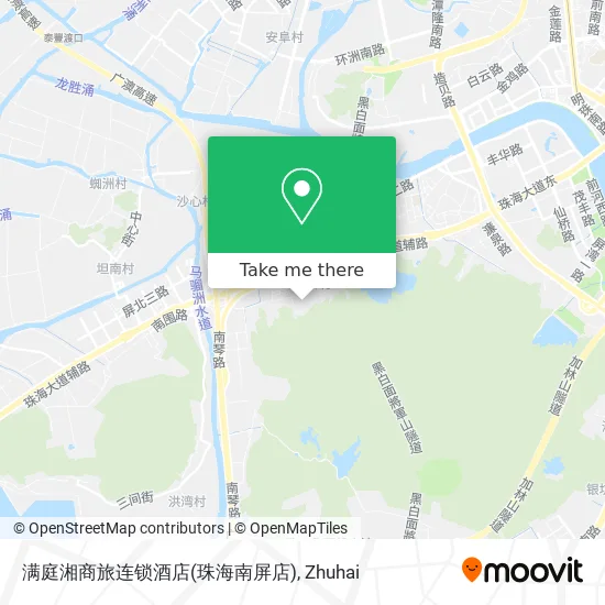 满庭湘商旅连锁酒店(珠海南屏店) map
