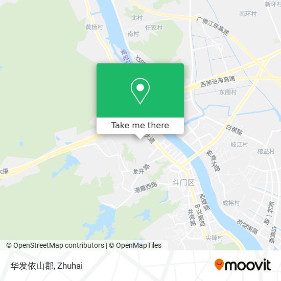 华发依山郡 map