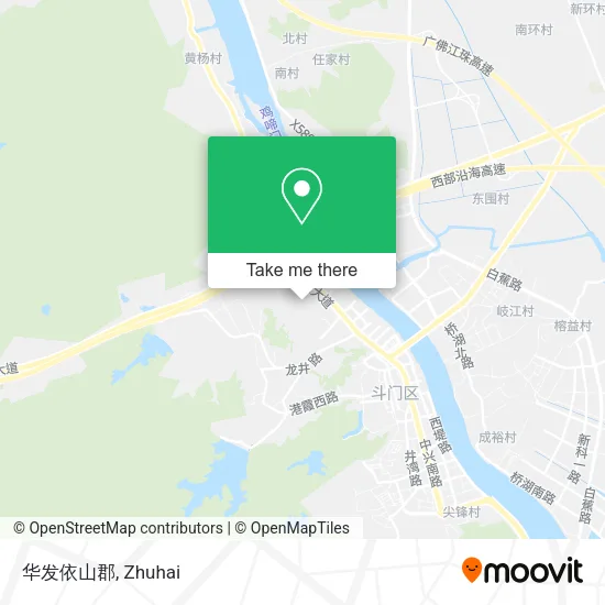 华发依山郡 map