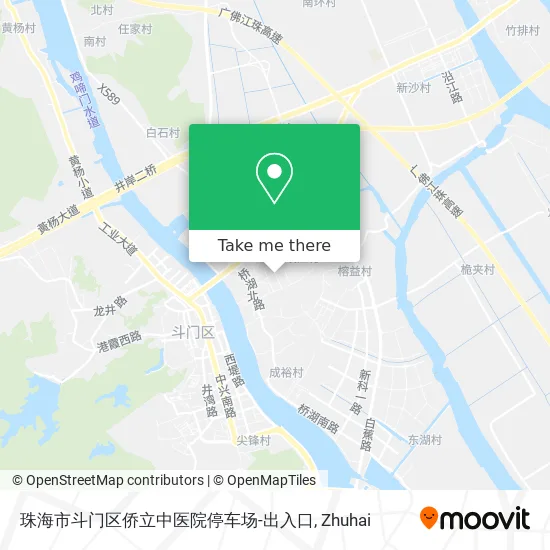 珠海市斗门区侨立中医院停车场-出入口 map