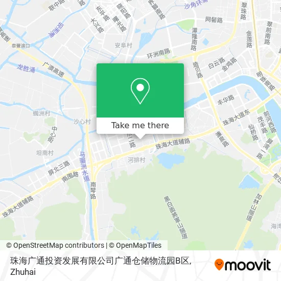 珠海广通投资发展有限公司广通仓储物流园B区 map