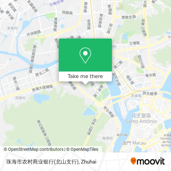 珠海市农村商业银行(北山支行) map