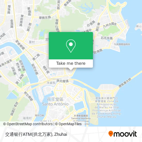 交通银行ATM(拱北万家) map