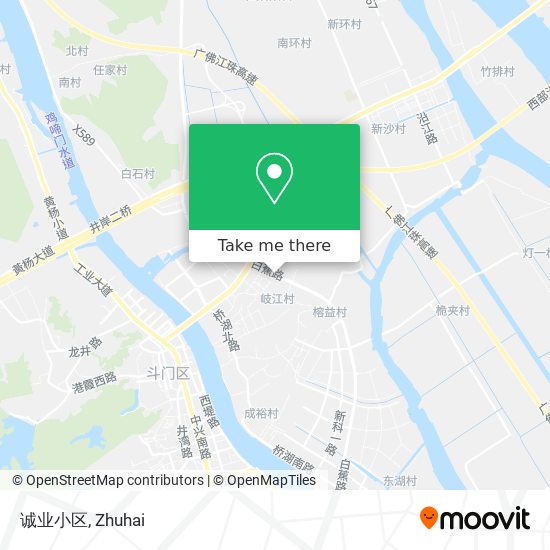 诚业小区 map