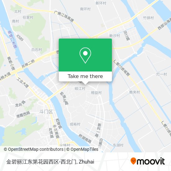 金碧丽江东第花园西区-西北门 map