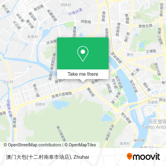 澳门大包(十二村南泰市场店) map