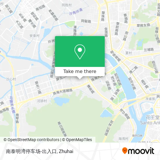 南泰明湾停车场-出入口 map