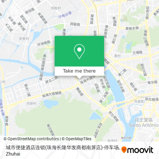 城市便捷酒店连锁(珠海长隆华发商都南屏店)-停车场 map