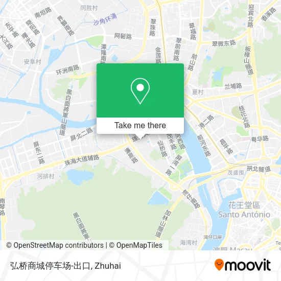 弘桥商城停车场-出口 map