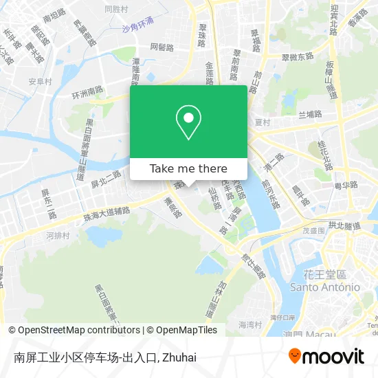 南屏工业小区停车场-出入口 map