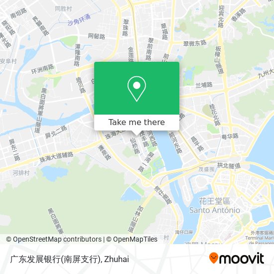 广东发展银行(南屏支行) map
