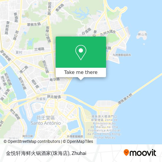 金悦轩海鲜火锅酒家(珠海店) map