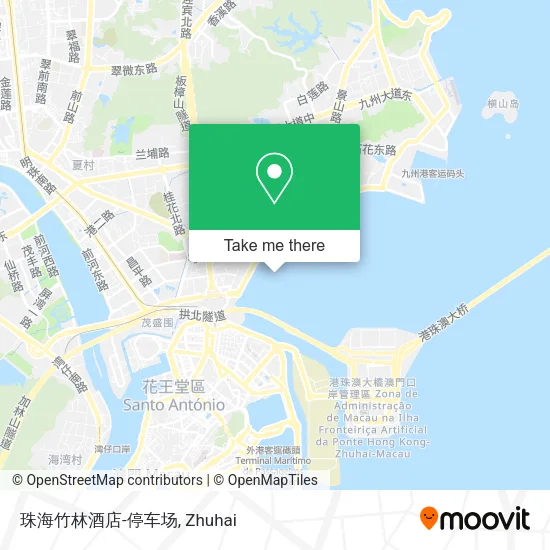 珠海竹林酒店-停车场 map