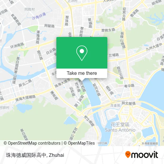 珠海德威国际高中 map