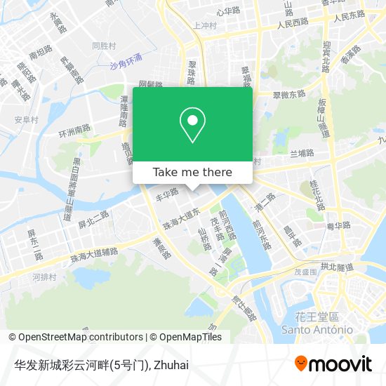 华发新城彩云河畔(5号门) map