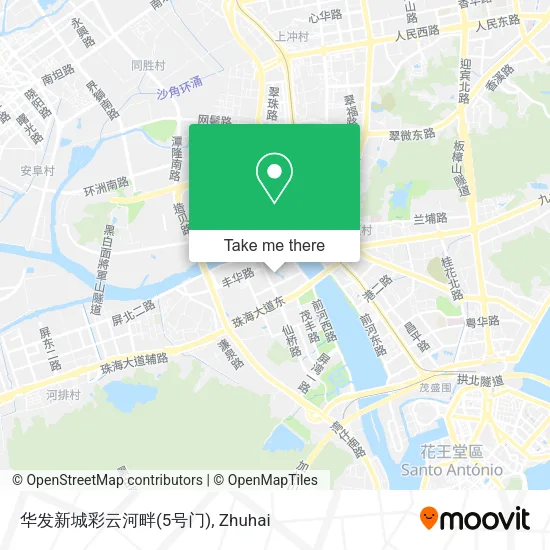 华发新城彩云河畔(5号门) map